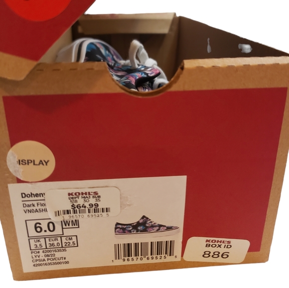 NIB W/Tags VANS Dark Floral Daisy Size 6 Women's Shoes - Picture 4 of 11